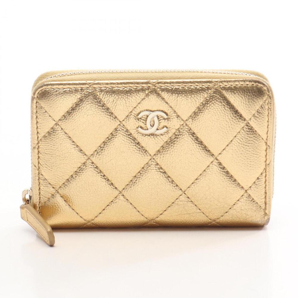 Chanel Matelassé Wallet/Coin Purse, Caviar Leather (Grained Calfskin), Women'...